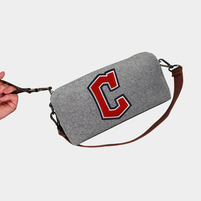 Cleveland Guardians Grey Wool Locker Room Bag
