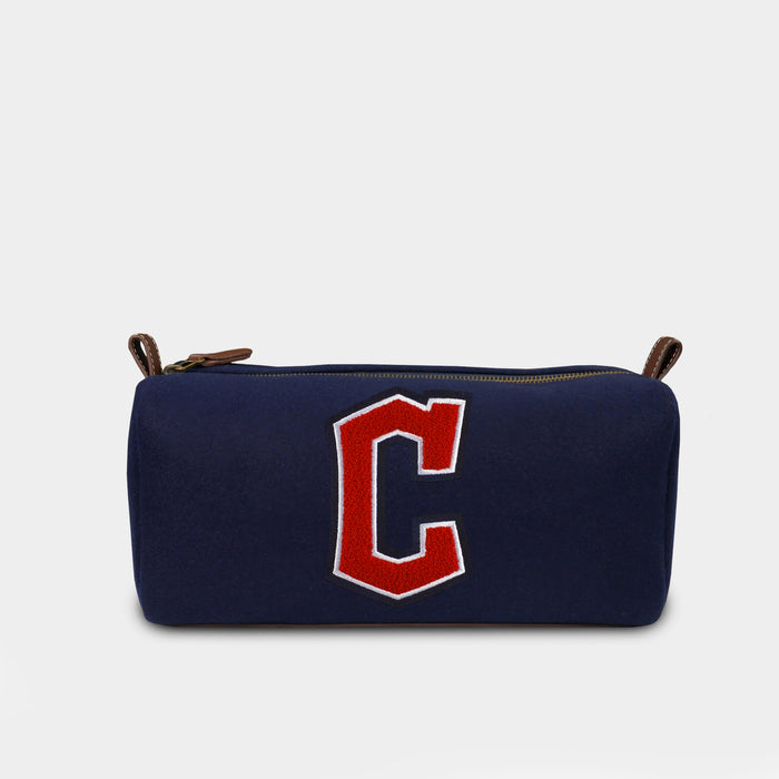 Cleveland Guardians Navy Wool Dopp Kit