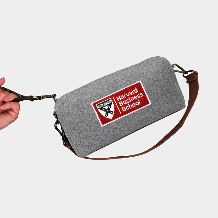Harvard Business School Grey Wool Locker Room Bag
