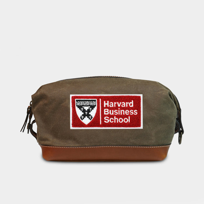 Harvard Business School Pro Waxed Canvas Dopp Kit