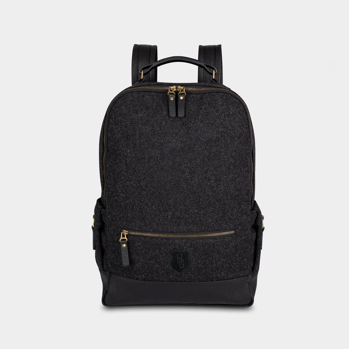 Heritage Gear Tonal HG Black Wool Backpack