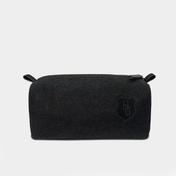 Heritage Gear Tonal HG Black Wool Dopp Kit