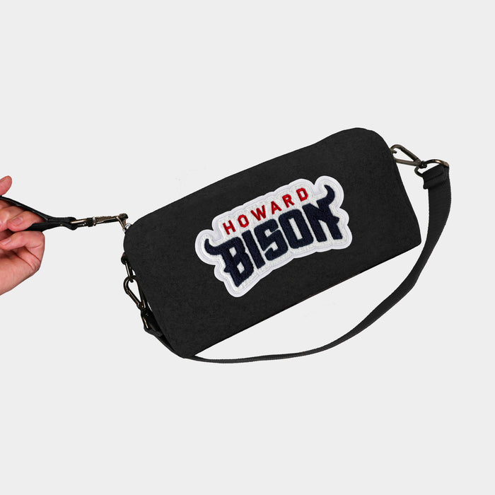 Howard Bison Black Wool Locker Room Bag