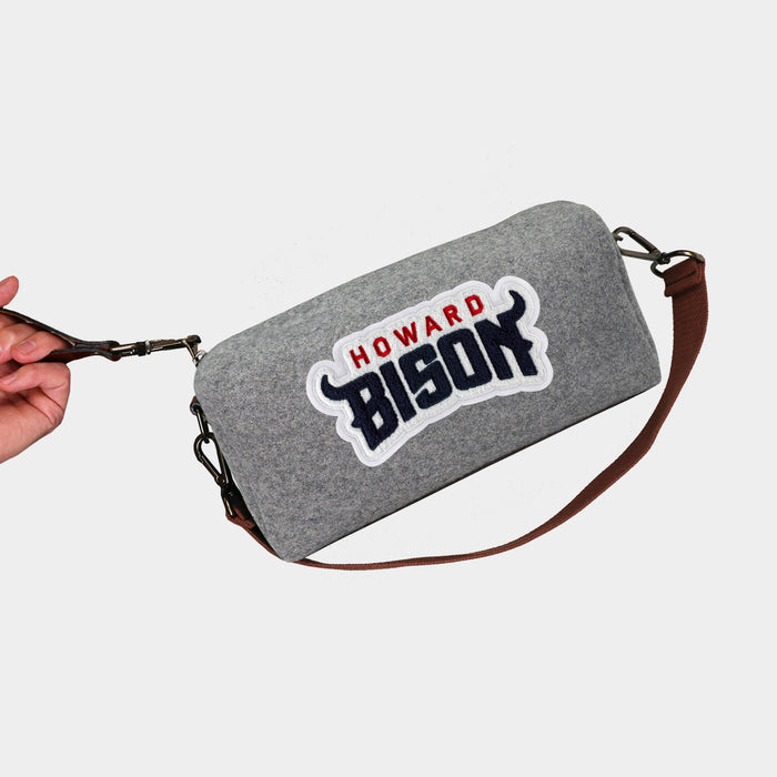 Howard Bison Grey Wool Locker Room Bag