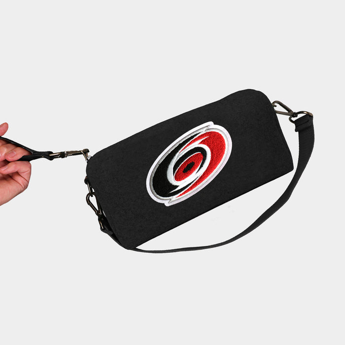 Carolina Hurricanes Black Wool Locker Room Bag