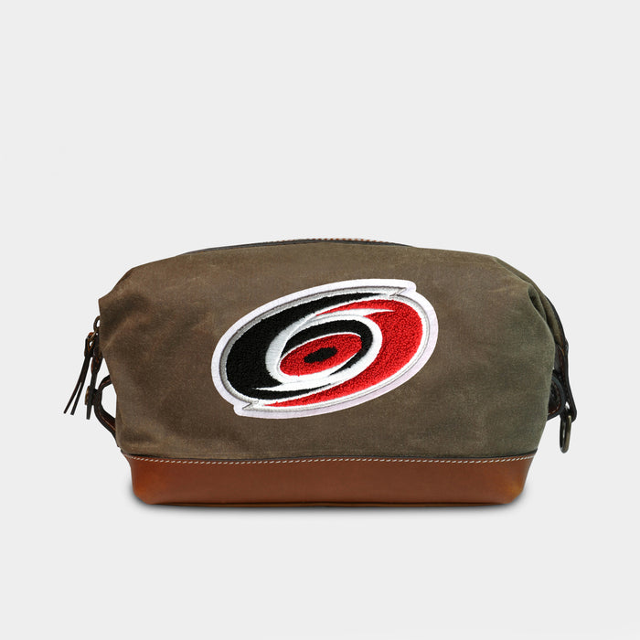 Carolina Hurricanes Pro Waxed Canvas Dopp Kit