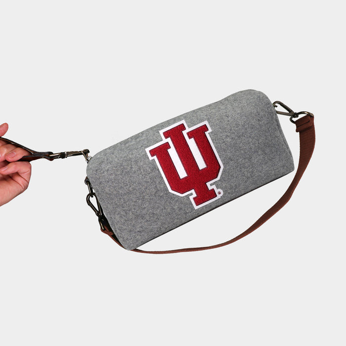 Indiana Hoosiers Grey Wool Locker Room Bag