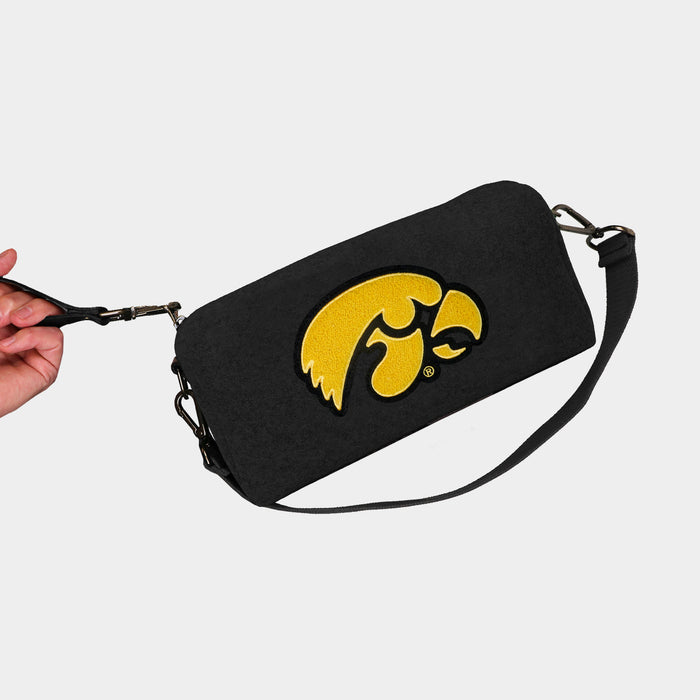 Iowa Hawkeyes Black Wool Locker Room Bag