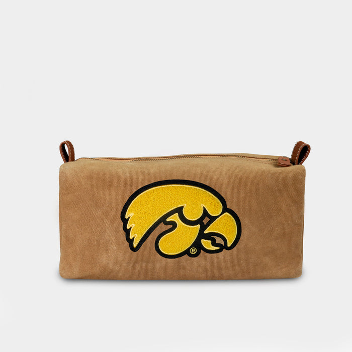 Iowa Hawkeyes Canvas Dopp Kit