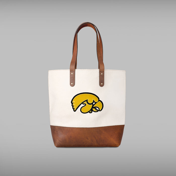 Iowa Hawkeyes Cream Tote Bag