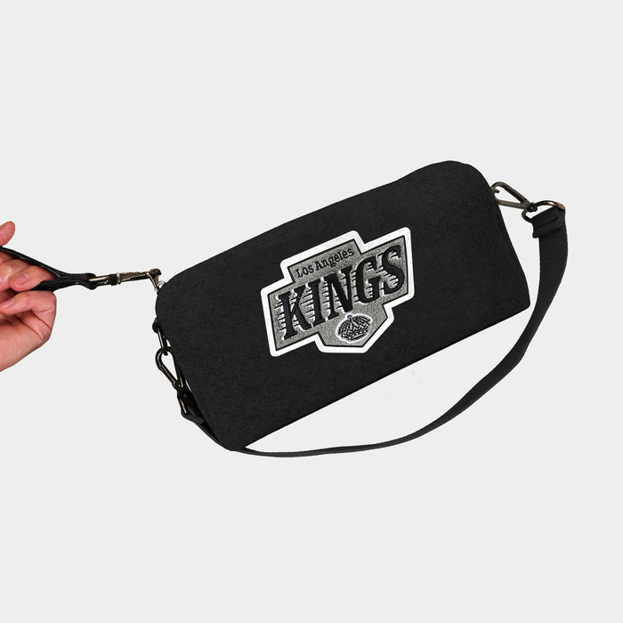 Los Angeles Kings Black Wool Locker Room Bag