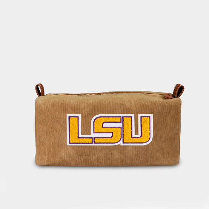 LSU Tigers "LSU" Canvas Dopp Kit