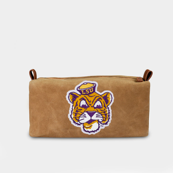 LSU Tigers Vintage Sailor Mike Canvas Dopp Kit