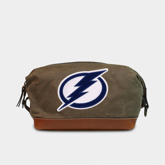 Tampa Bay Lightning Pro Waxed Canvas Dopp Kit