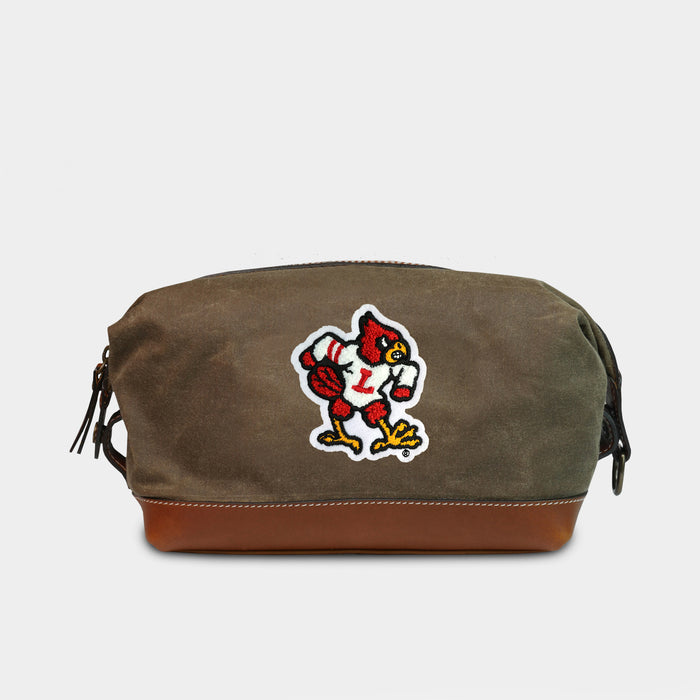 Louisville Vintage Cardinals Pro Waxed Canvas Dopp Kit