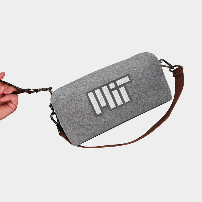 Massachusetts Institute of Technology "MIT" Grey Wool Locker Room Bag