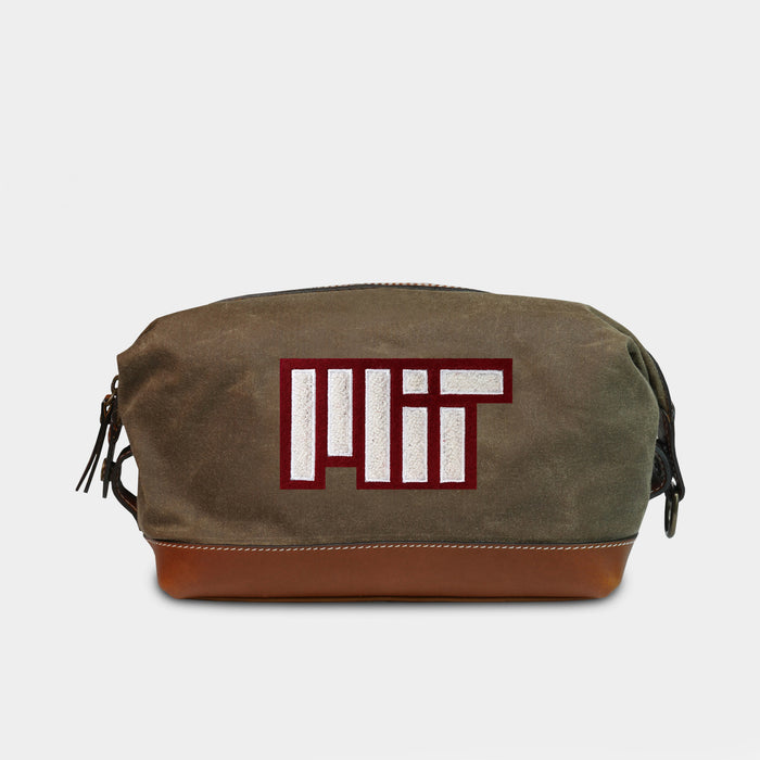Massachusetts Institute of Technology "MIT" Pro Waxed  Canvas Dopp Kit