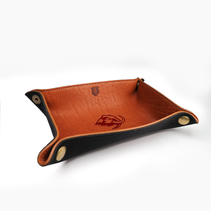 Utah Mammoth Brown Leather with Black Wool Tray