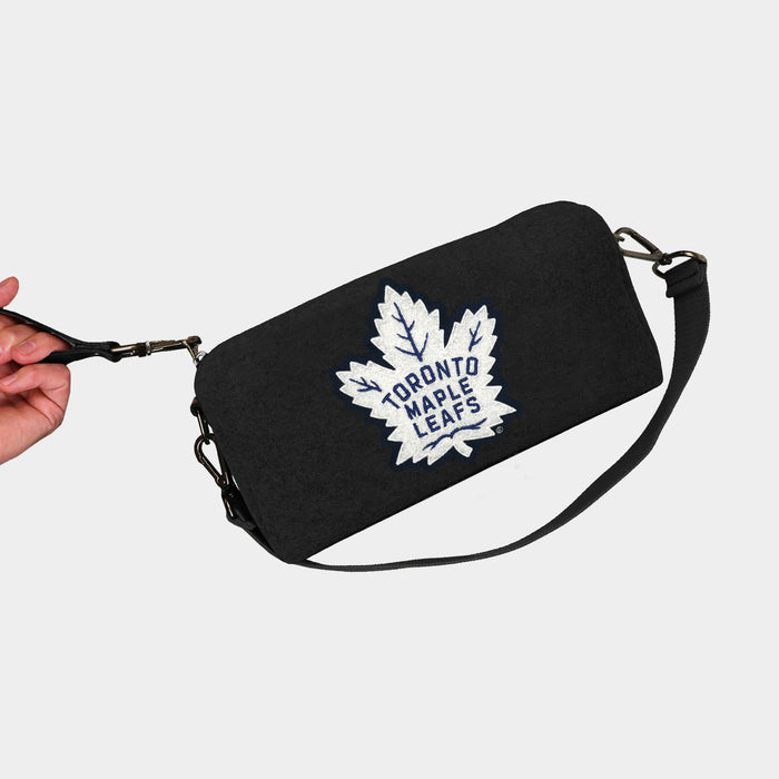 Toronto Maple Leafs White Black Wool Locker Room Bag