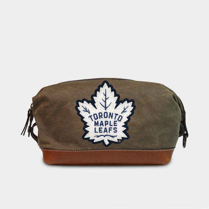 Toronto Maple Leafs White Pro Waxed Canvas Dopp Kit