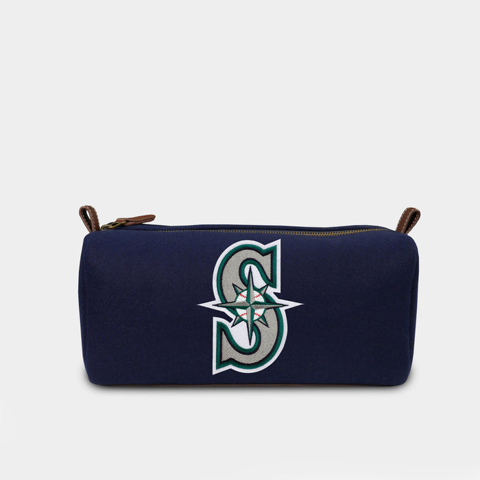 Seattle Mariners "S" Navy Wool Dopp Kit