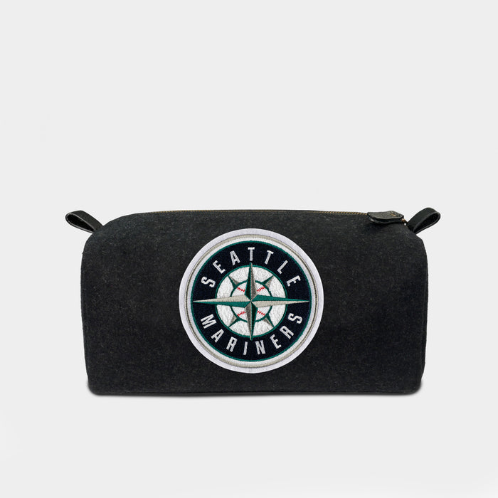 Seattle Mariners Black Wool Dopp Kit