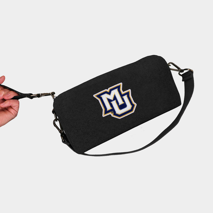 Marquette Golden Eagles Black Wool Locker Room Bag