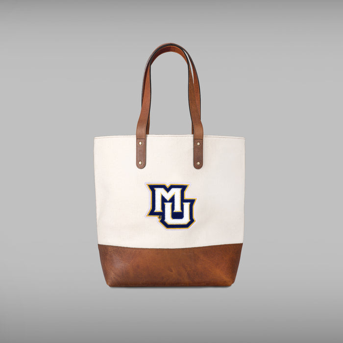 Marquette Golden Eagles Cream Tote Bag