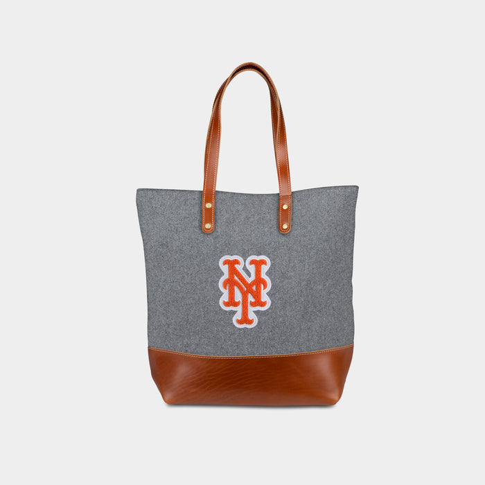New York Mets "NY" Grey Tote Bag