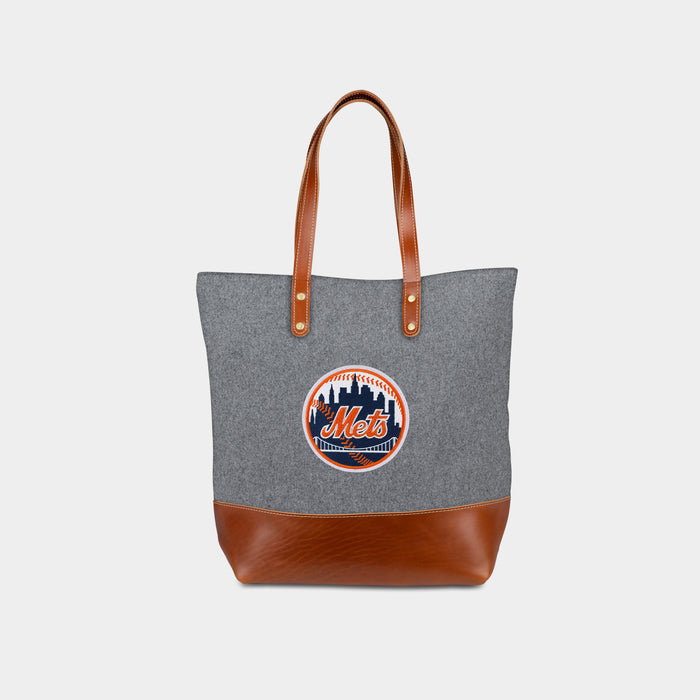 New York Mets Grey Tote Bag