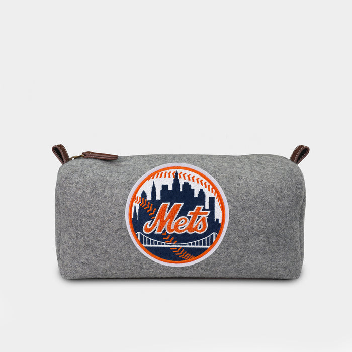 New York Mets Grey Wool Dopp Kit