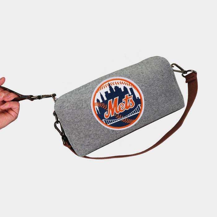 New York Mets Grey Wool Locker Room Bag