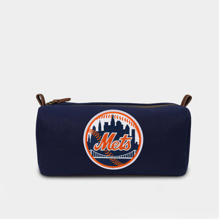 New York Mets Navy Wool Dopp Kit