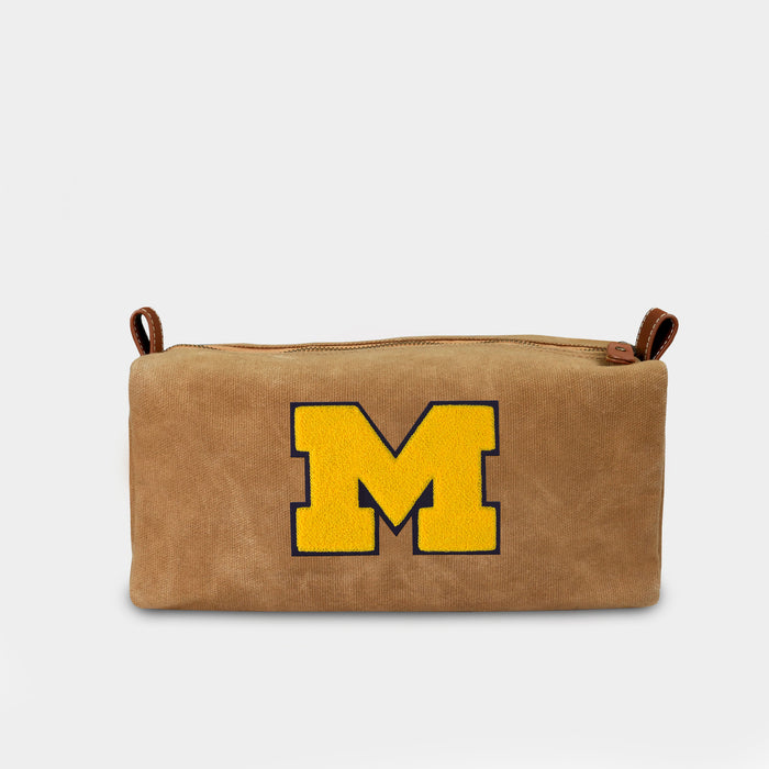 Michigan Wolverines "M" Canvas Dopp Kit