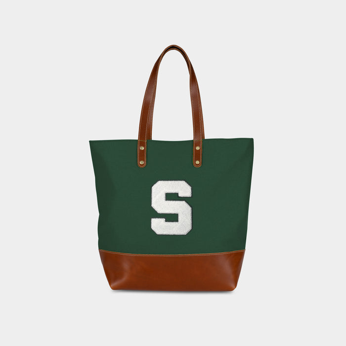 Michigan State Spartans "S" Green Tote Bag