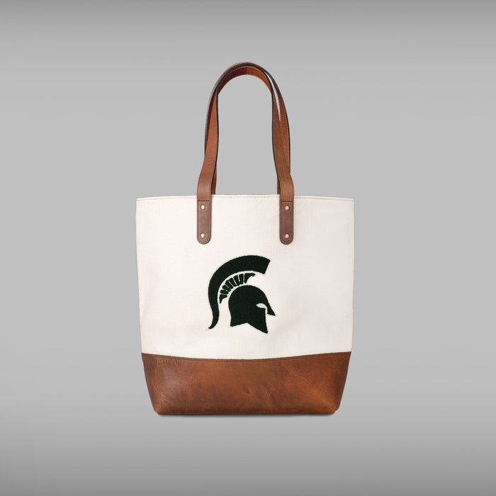 Michigan State Spartans Cream Tote Bag