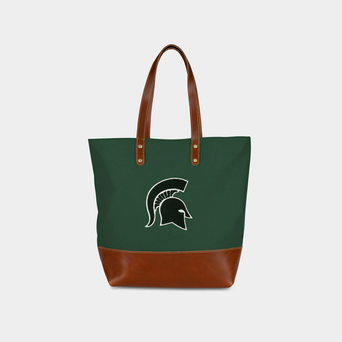 Michigan State Spartans Green Tote Bag