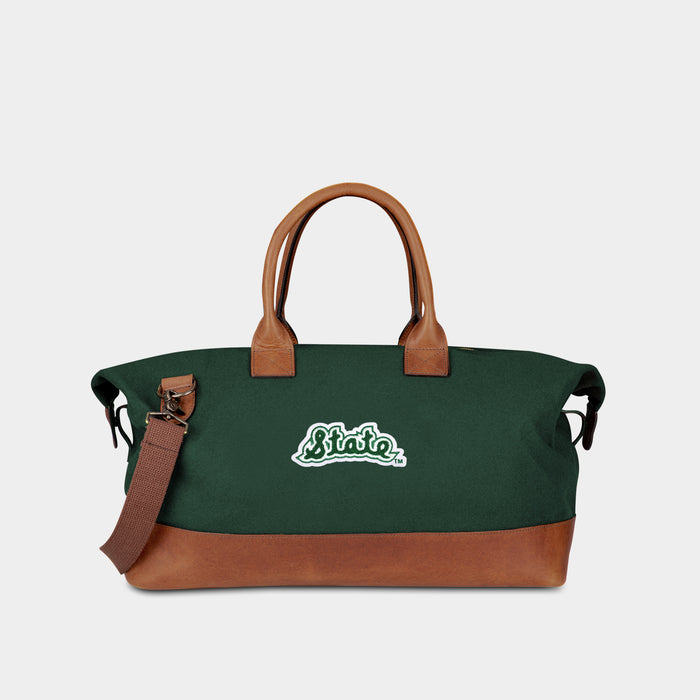 Michigan State Spartans Vault "State" Green Duffle Bag