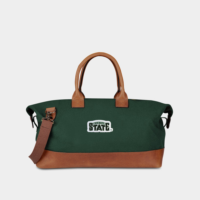 Michigan State Spartans Vintage Green Duffle Bag