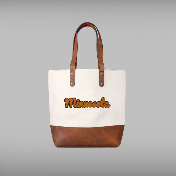 Minnesota Golden Gophers Script Cream Tote Bag