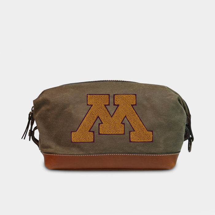 Minnesota Golden Gophers "M" Pro Waxed Canvas Dopp Kit