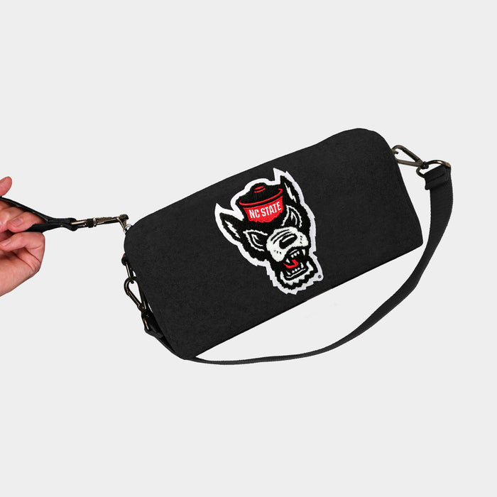 NC State Wolfpack Black Wool Locker Room Bag