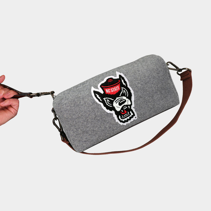 NC State Wolfpack Grey Wool Locker Room Bag