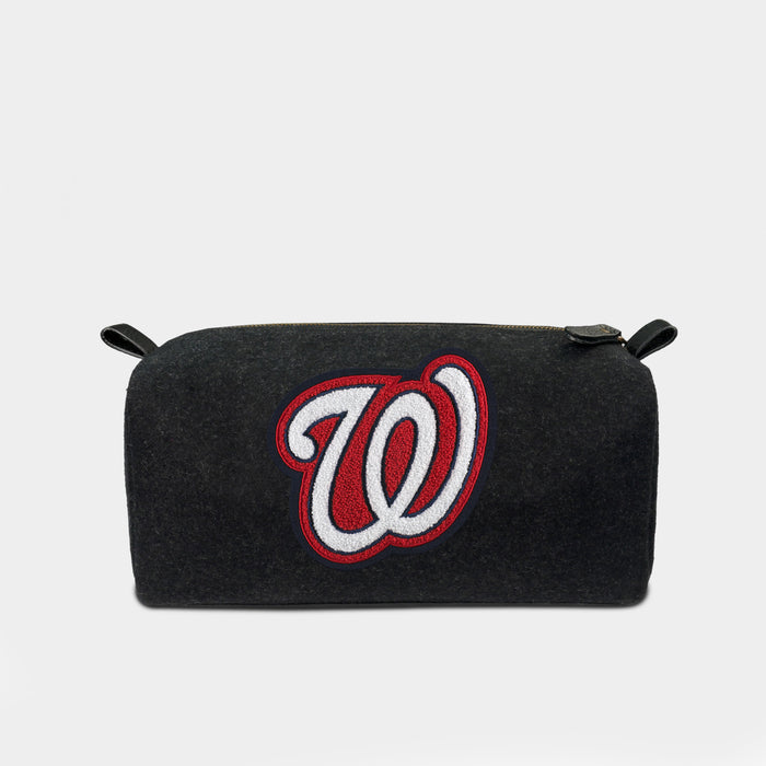 Washington Nationals Black Wool Dopp Kit
