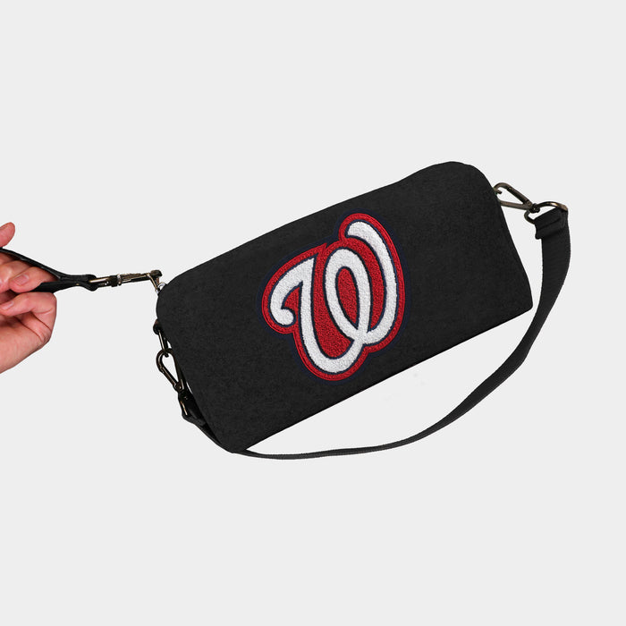 Washington Nationals Black Wool Locker Room Bag