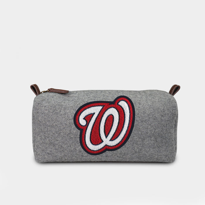 Washington Nationals Grey Wool Dopp Kit