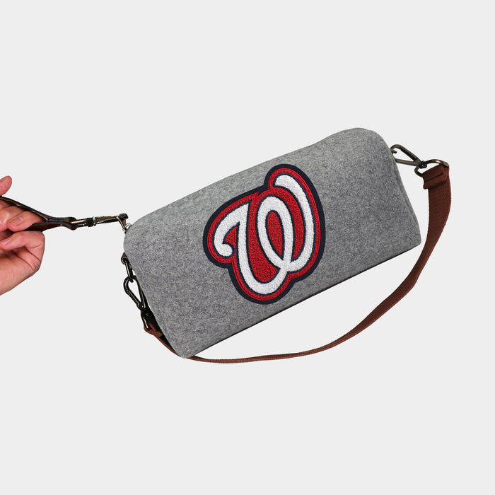 Washington Nationals Grey Wool Locker Room Bag