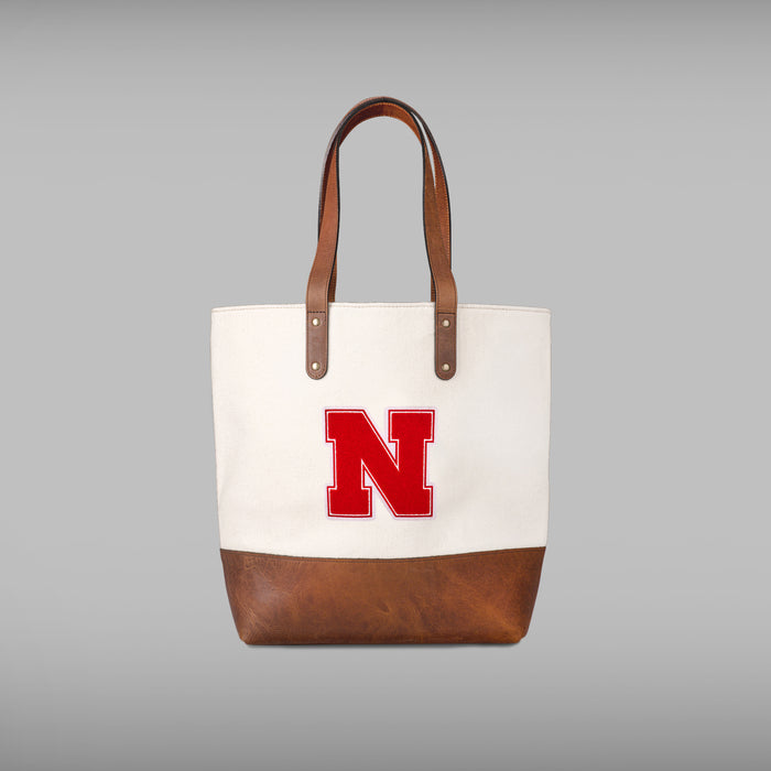 Nebraska Cornhuskers Cream Tote Bag