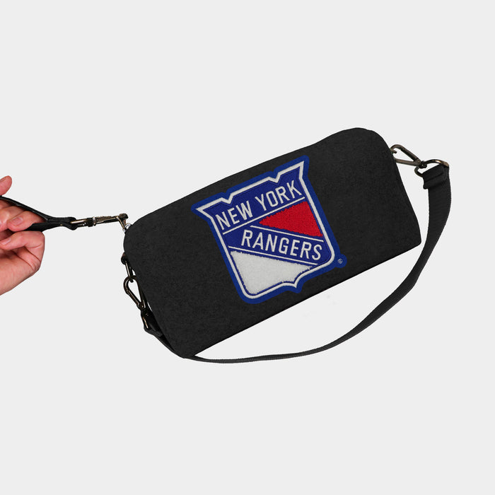 New York Rangers Black Wool Locker Room Bag