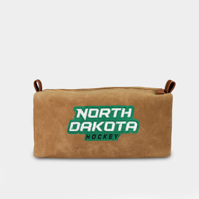 North Dakota Fighting Hawks "Hockey" Canvas Dopp Kit